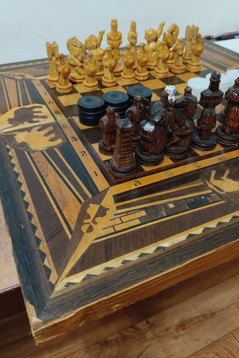 Шахматы СССР ручная работа 3в1