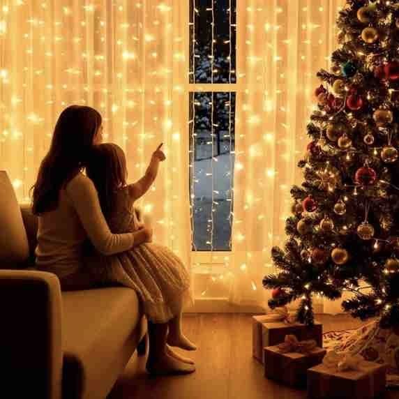 Гирлянды Штора теплый/холодный