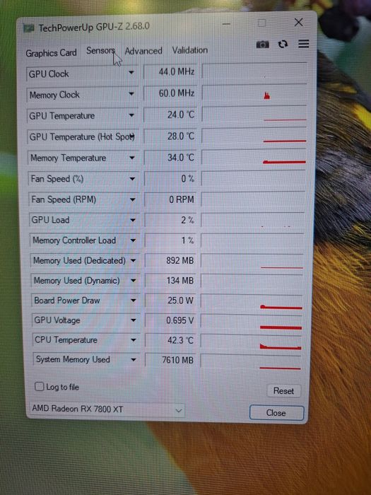 Vand Rx 7800 xt 16gb 256b