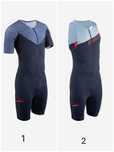 combinezon bleumarin triatlon aptonia decathlon inot ciclism alergare