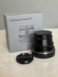 Продам объектив Ttisans 35mm 1.4 на Canon EF-M