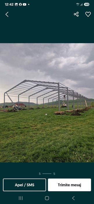 Vand structura metalica 10x29x4h pret accesibil pt