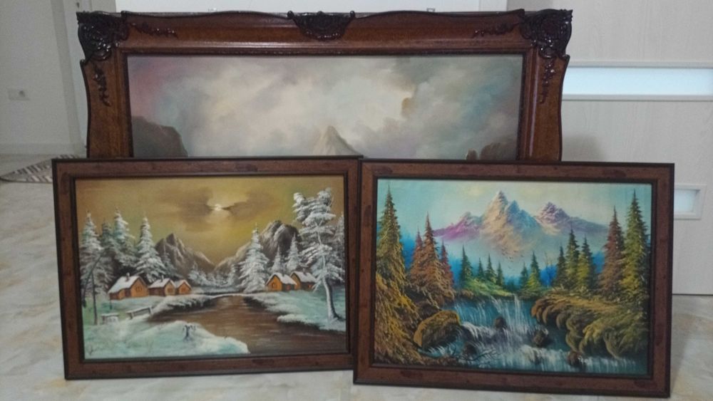 5 Tablouri în ulei pe pânză