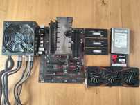 Kit PC mobo Asus B350 PLUS/Ryzen 1600/16gb Ram/Sursa 580W/GTX1080 G1