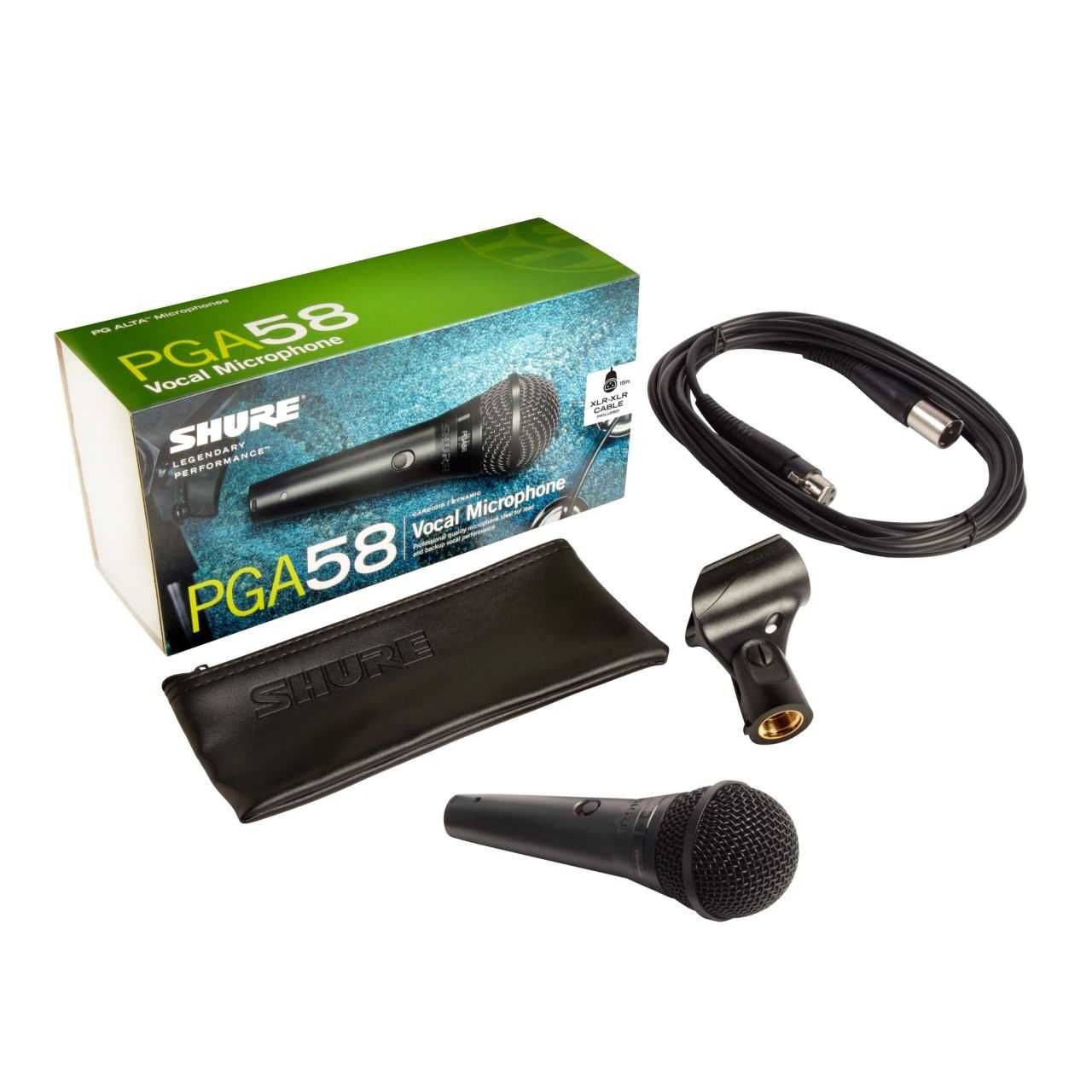 Microfon dinamic Shure PGA-58 XLR cu fir cardioid