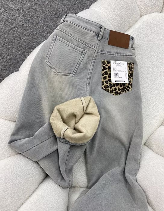 джинсы с начесом