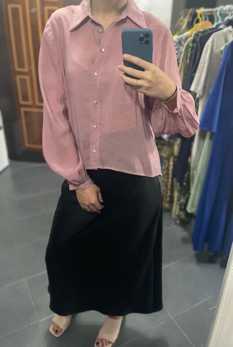 Cămașa zara roz pal