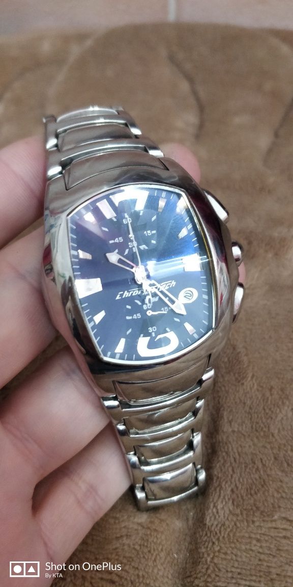 Ceas Chronotech Chronograph prisma oțel barbat