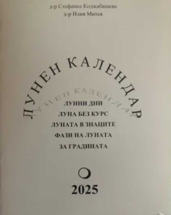Лунен календар 2025г