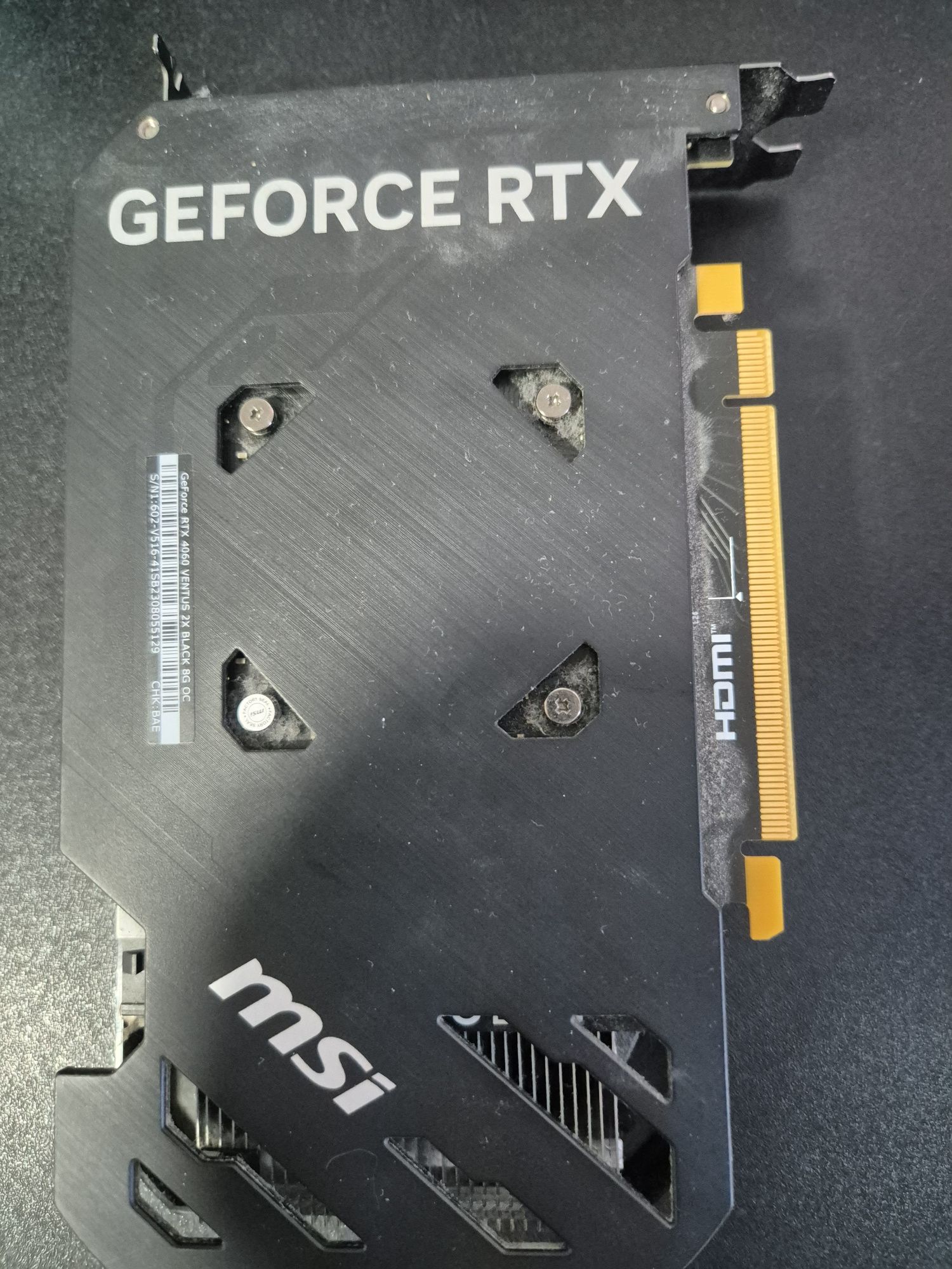 Placă video MSI GeForce RTX 4060 Black, 8GB GDDR6, 128-BIT