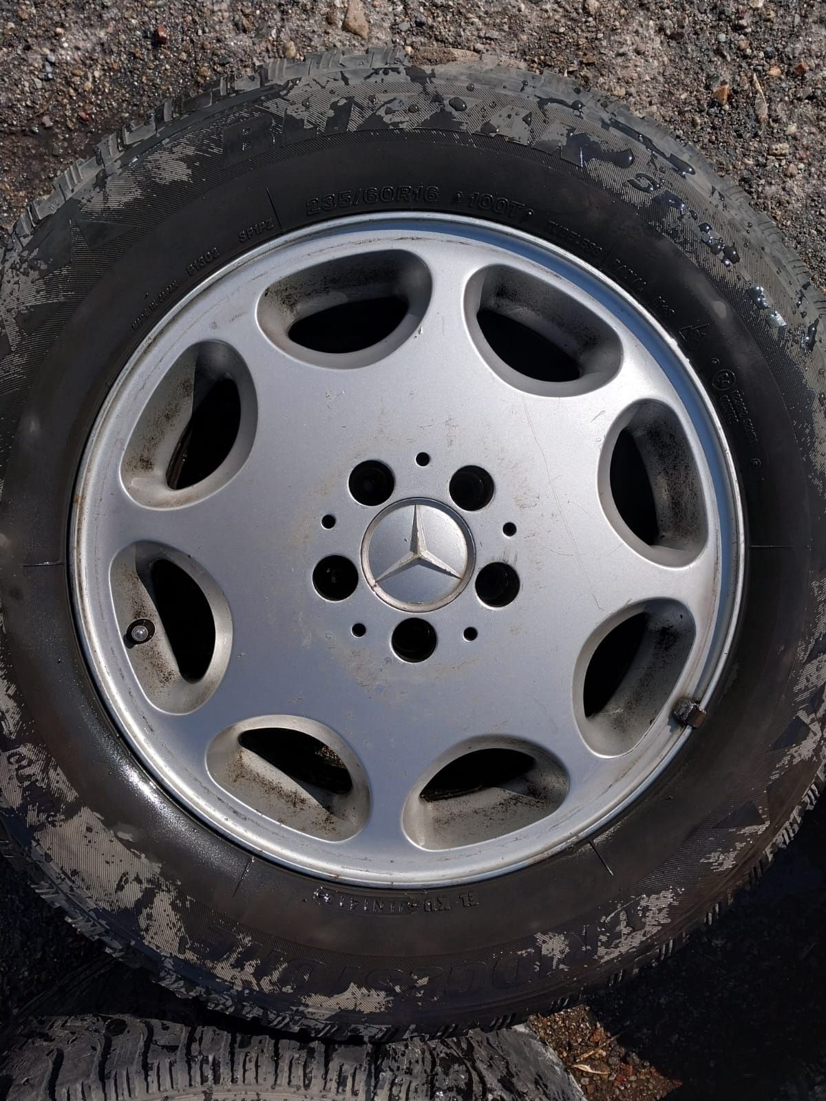 4 диска R16 на Мерс W140. С резиной 235 60.