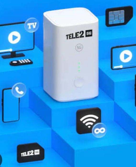 Роутер Теле 2 с тарифон на 5 номеров