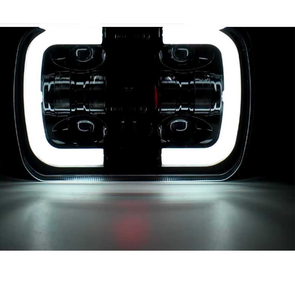 LED фар/лампа/халоген 5x7",12V-24V, къси/дълги с DRL дневни светлини