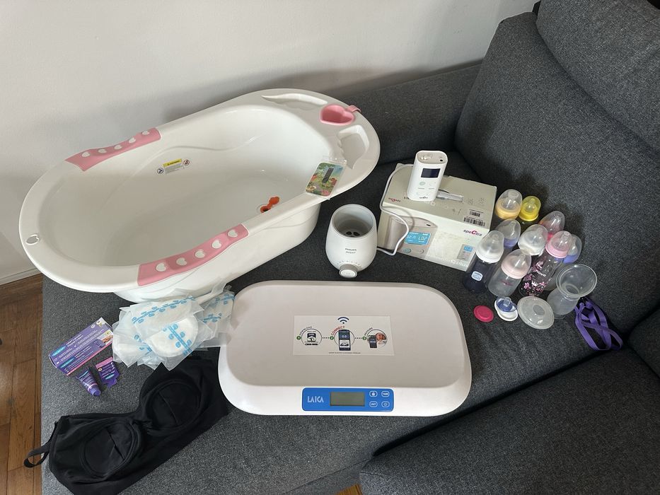 Lot nou nascut: pompa alaptare Spectra, incalzitor lapte Philips Avent