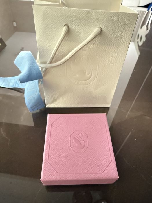 Златни обеци Swarovski