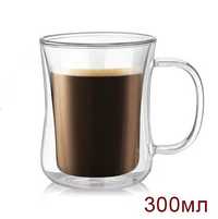 Термоустойчиви чаши с двойно дъно за кафе чай капучино чаша 300 мл