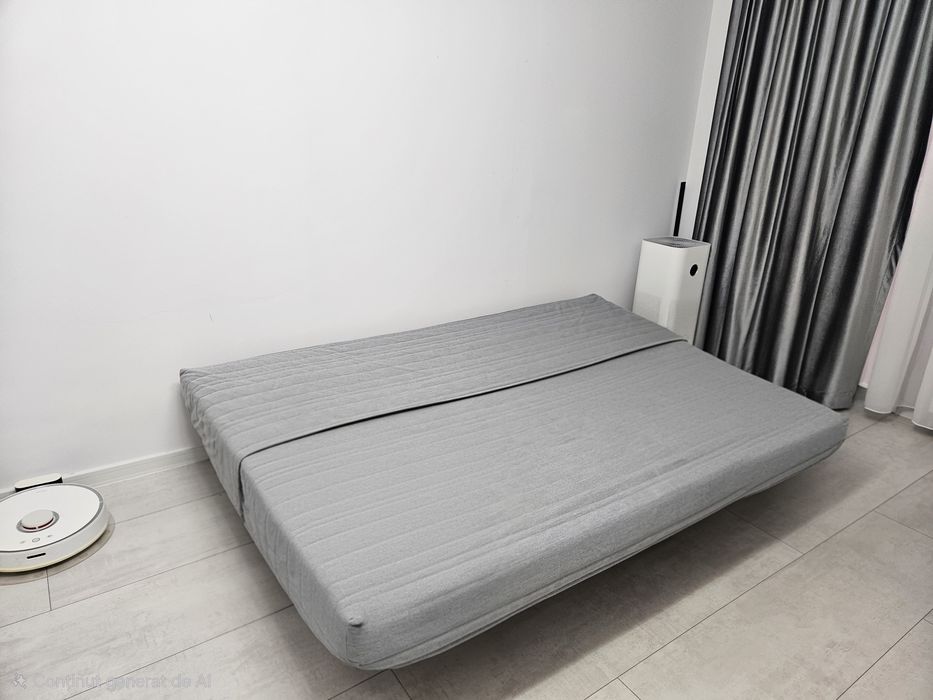 Canapea 3 locuri IKEA extensibilă, demontabilã, somiere + husa cadou