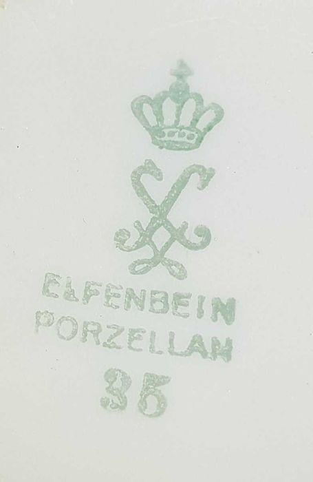Старинен порцеланов сервиз за кафе- Elfenbein- Бавария- Германия