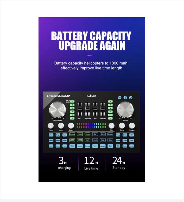 Mixer audio pentru studio Live profesionala