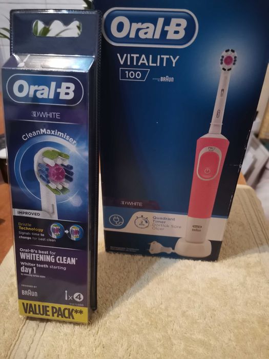 Periuță de dinți Electrică - Oral-B Vitality, 3D White, Braun *NOU*