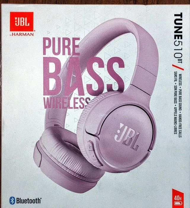 Bluetooth гарнитура JBL Tune 510 bt. Pink