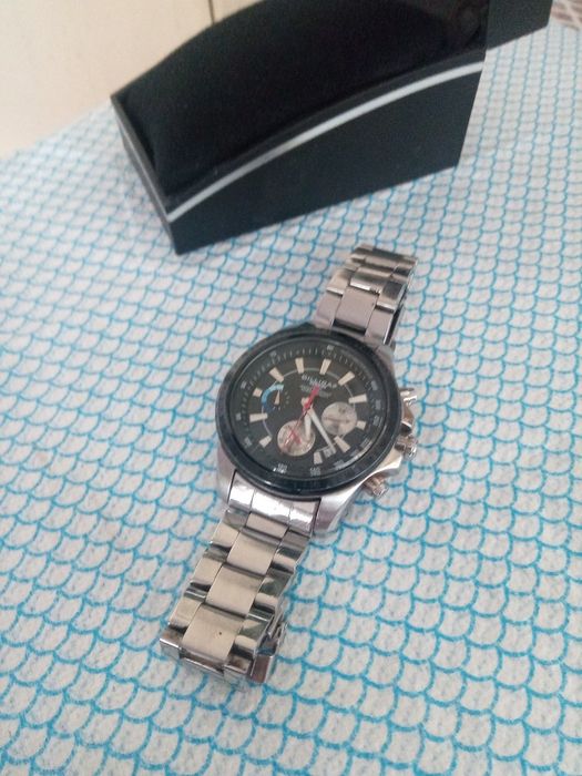 Ceas Barbat Dilligaf Steel DS7 / Chronograph / Tahimetru / stare buna
