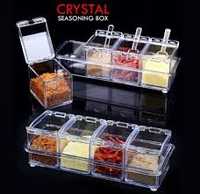 Кутия за подправки 4бр.Cristal seasoning box