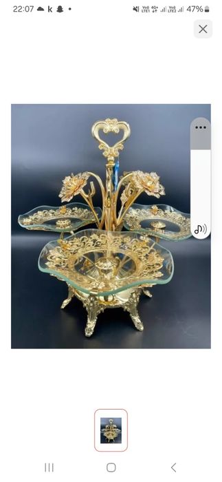 Продаётся посуда новая орешница  5тыс  фруктовница по 3500