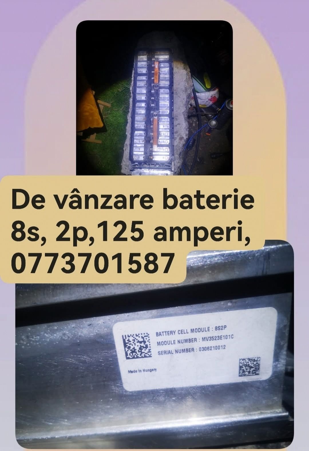 Baterie 8s 2p 125 amperi
