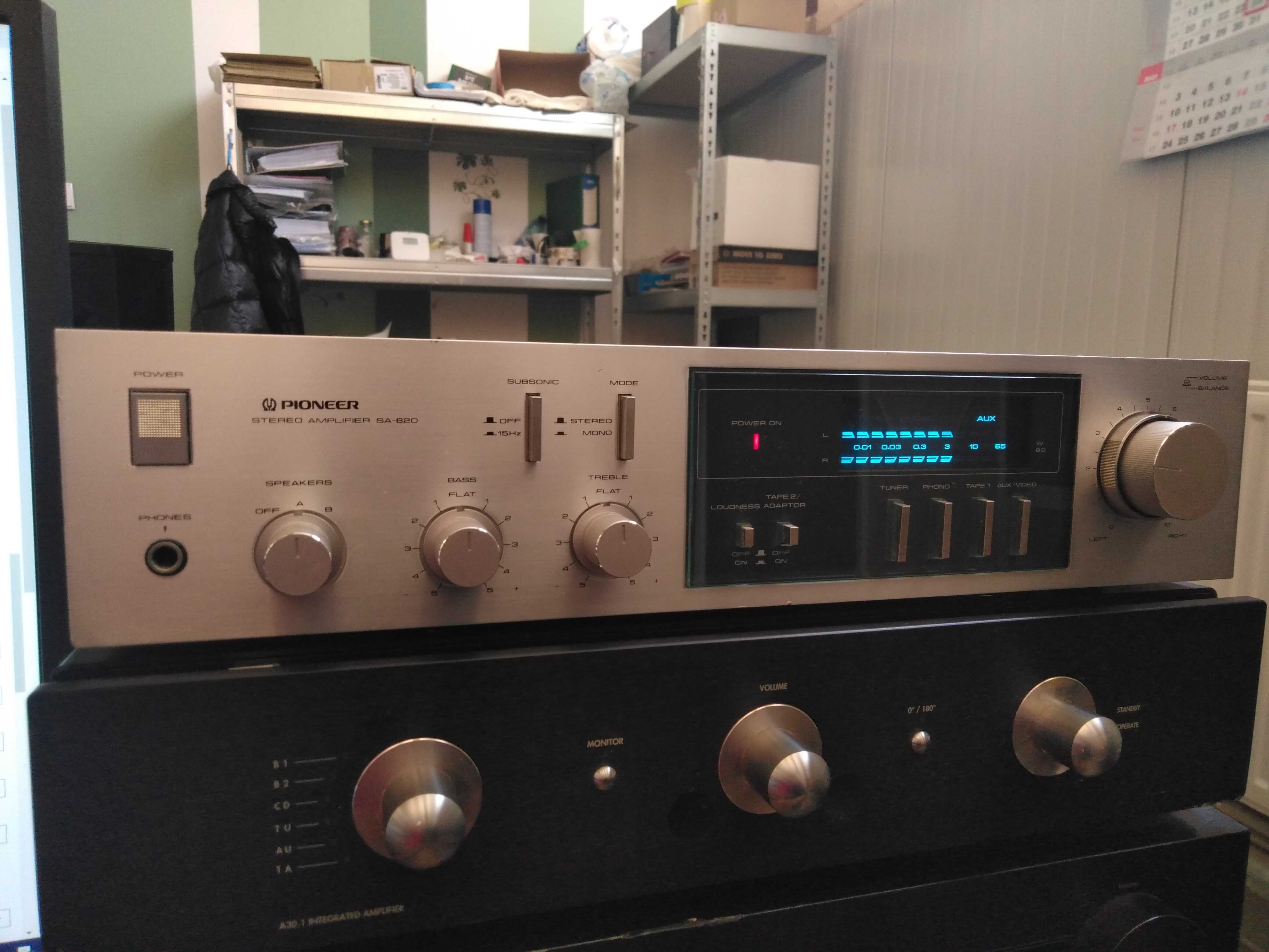 Amplificator Pioneer SA620 blue line