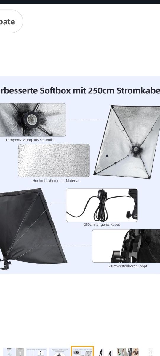 Kit foto softbox 135w nou