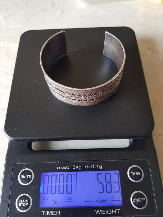 Bratara argint masiv reglabila tribala vintage,stare perfectă