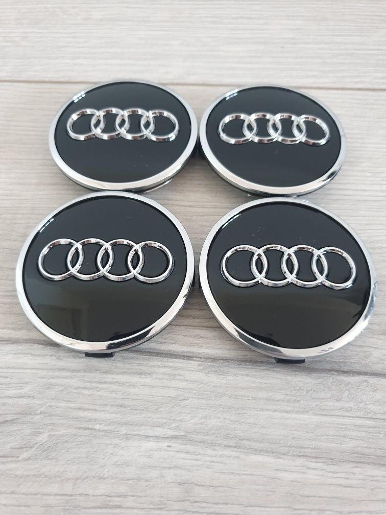 Capace-Jante-61-MM-Sigla-Logo-Audi-A1-A3-A4-A5-A6-A7-A8-Q3-Q5-Q7-Sline