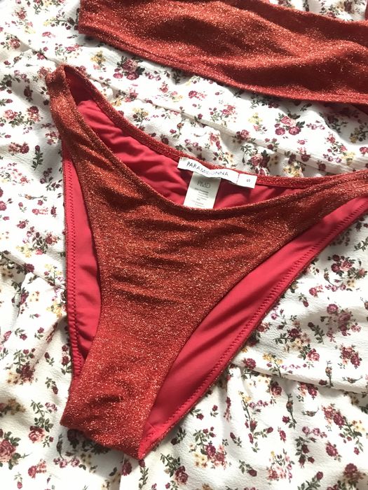 PARAMIDONNA червен блестящ бански