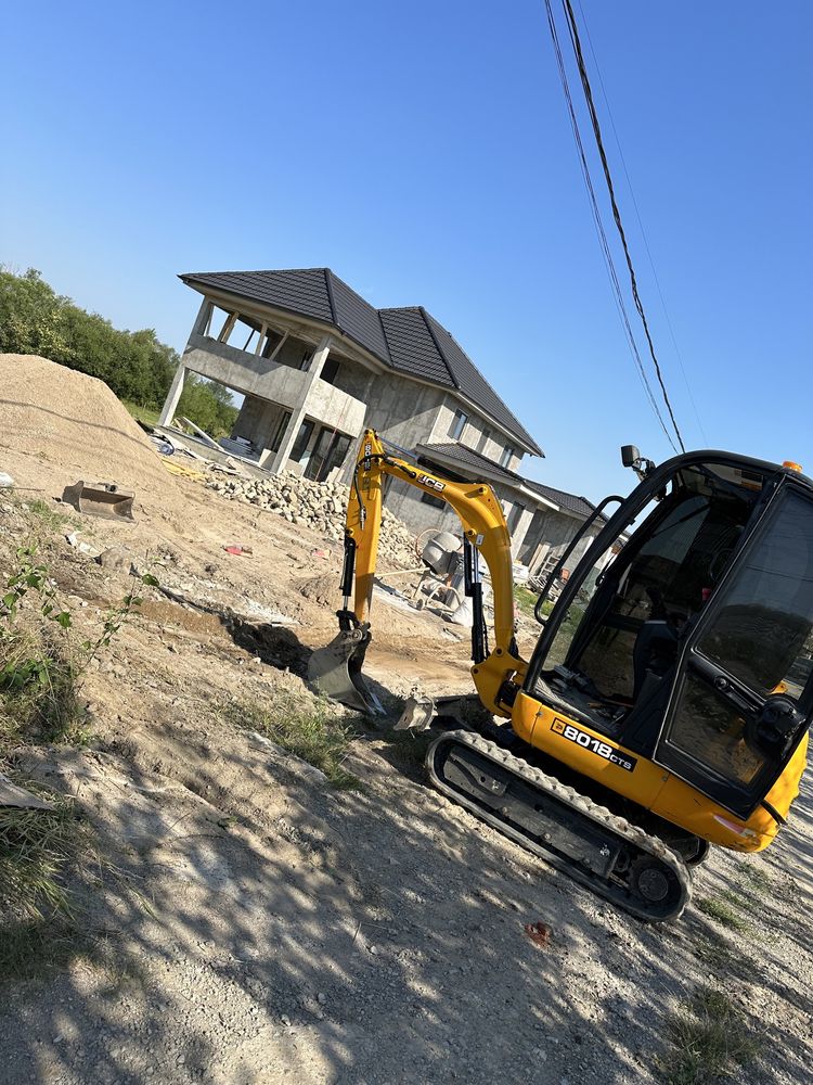 Inchirez Miniexcavator si Basculabila Piconat Sapat Nivelat Transport