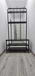 Cuier + banca pantofi, negru ikea