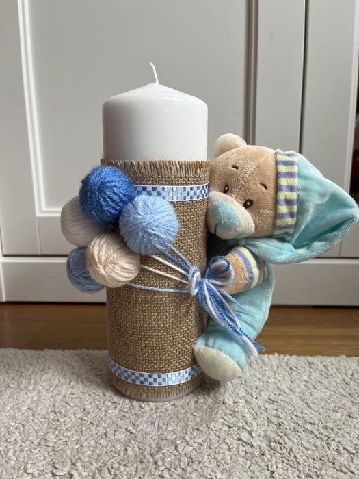 Lumanare botez ursulet