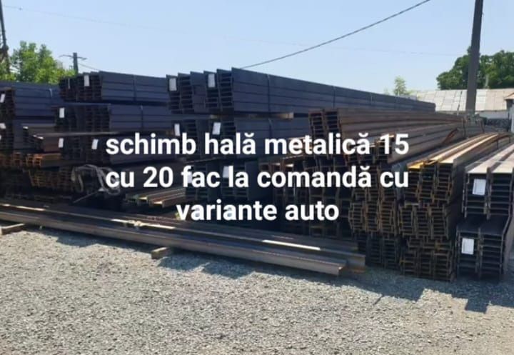 Vând hală metalică 10 cu 10