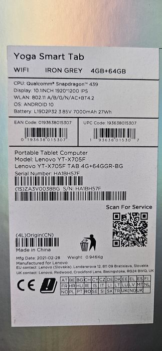 De vanzare tableta Lenovo Yoga Smart Tab IMPECABILA!!!