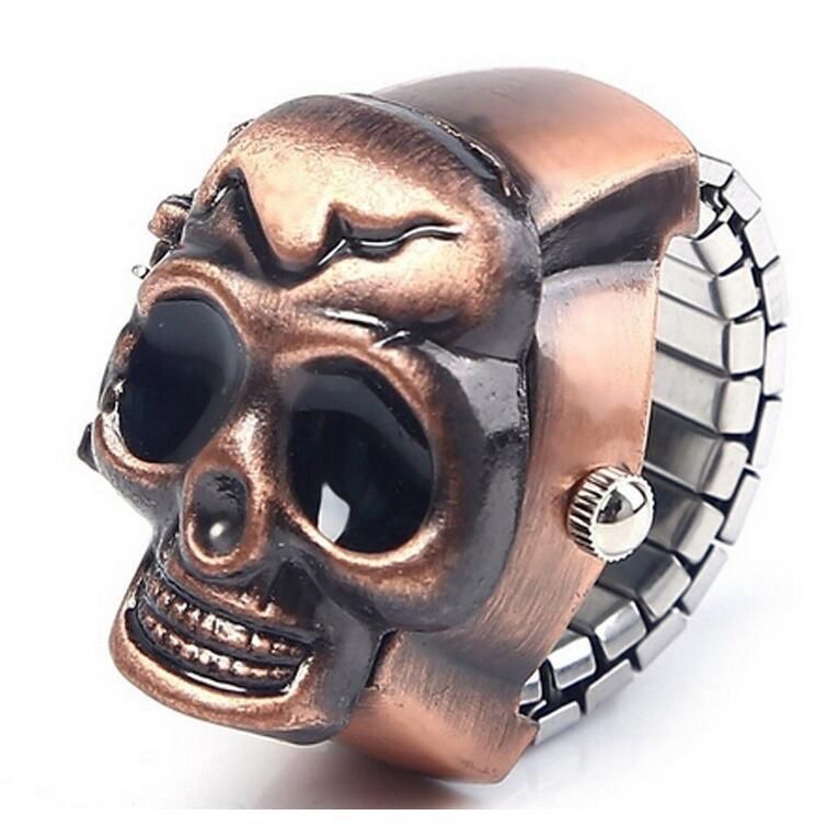 Ceas tip inel rock skull