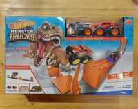 Трек Hot wheels Monster Trucks. T-Rex Track. Атака динозавра. Хот вилс