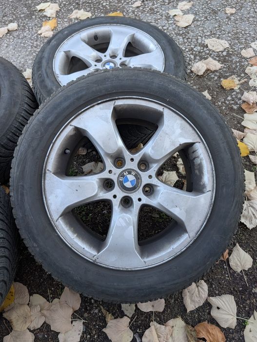 215 60 17 bmw x3 e83 оригинални джанти с гуми с добър грайфер