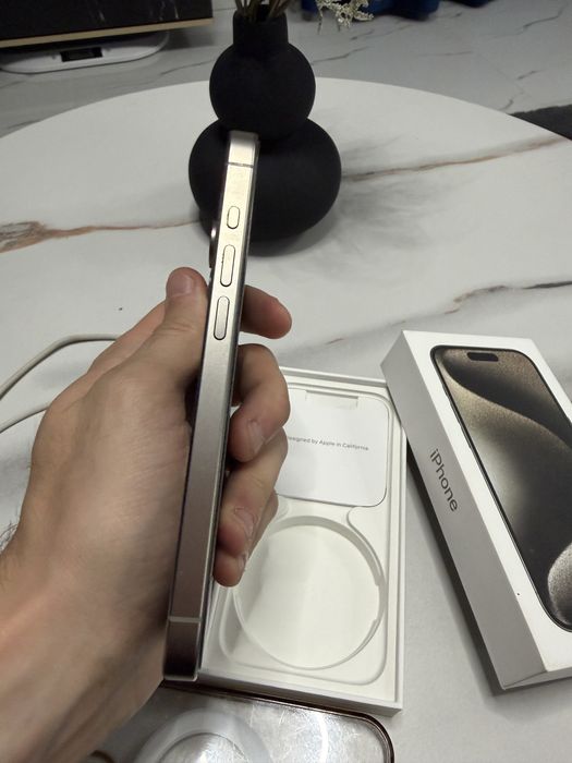 Iphone 15 Pro 256gb Natural Titanium full box 10/10