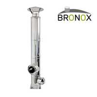 Kit coș de fum Bronox din inox, înălțime 5 m, diametru 160 mm, așezat