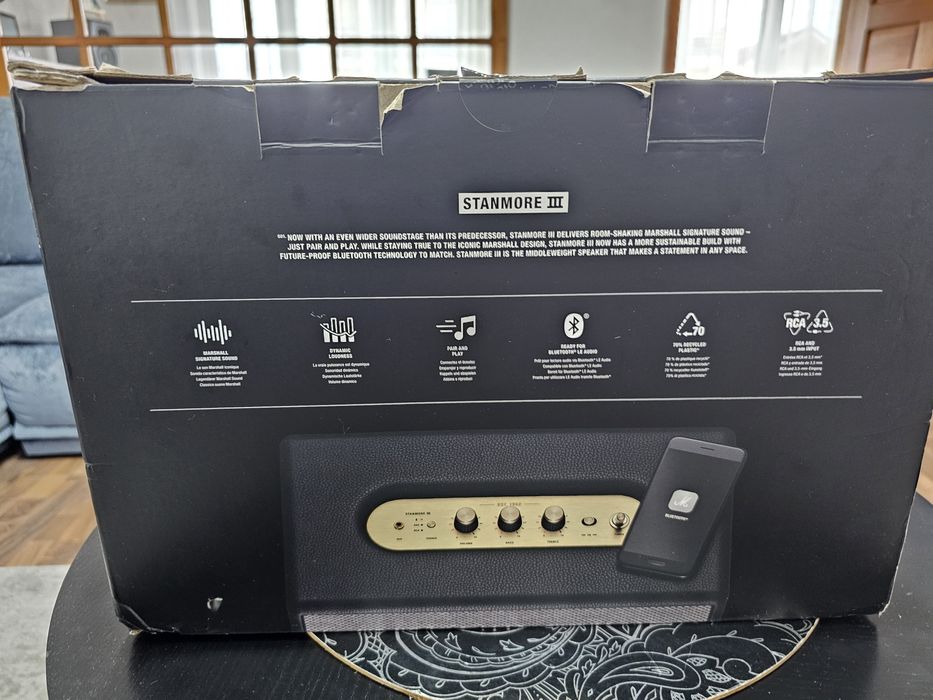 Boxă Marshall Stanmore III – Nouă, Sigilată, Bluetooth, Sunet Premium