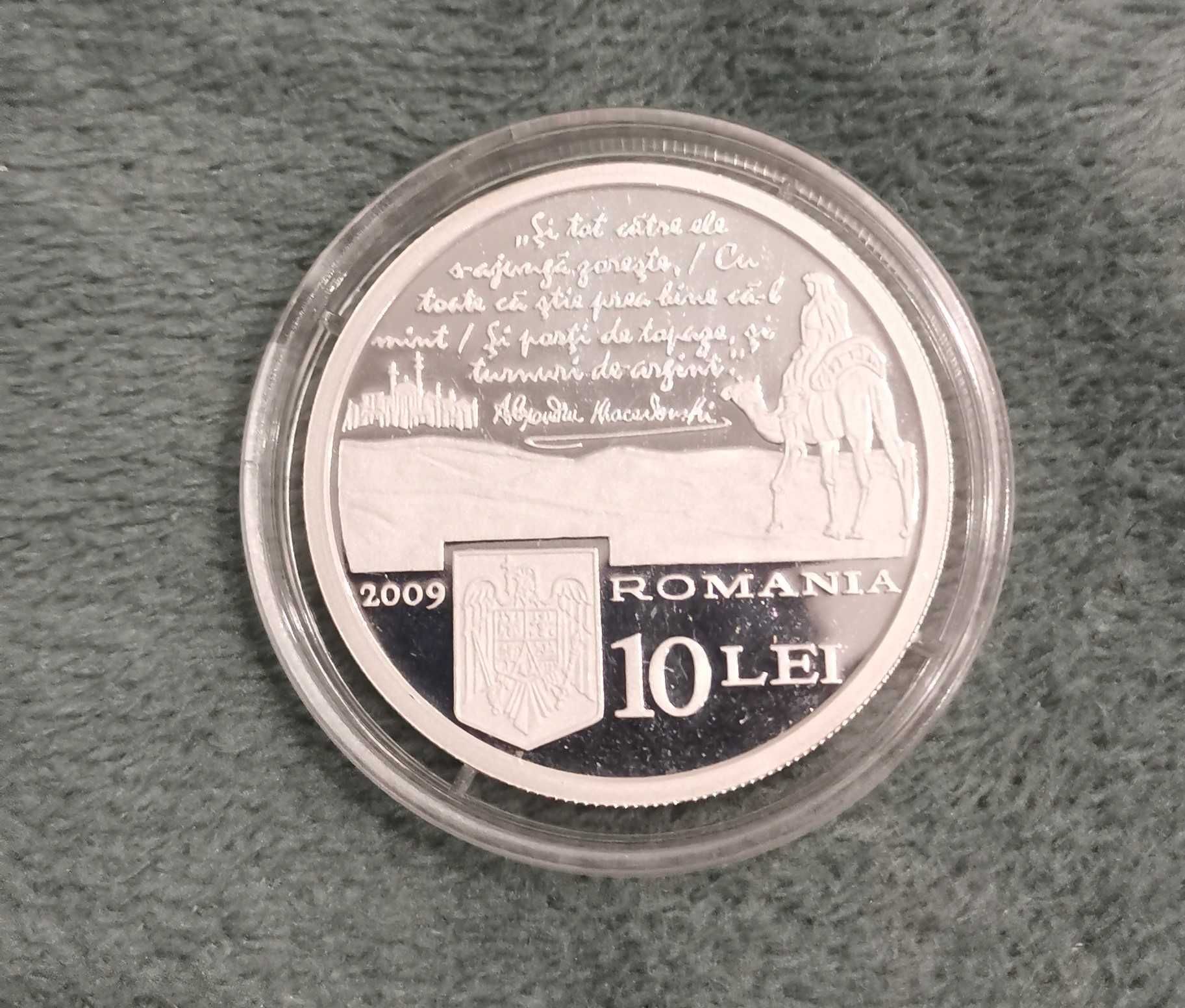 Moneda de argint 155 de ani de la naşterea lui Alexandru Macedonski