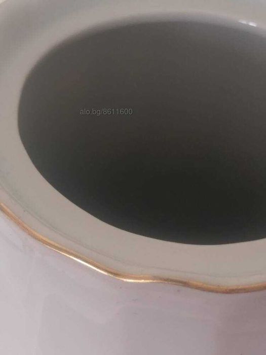 Порцеланова кана с позлата Китка, нова