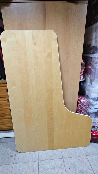 Ъглов плот от бюро Икеа Бекант Ikea Bekant 160x110cm