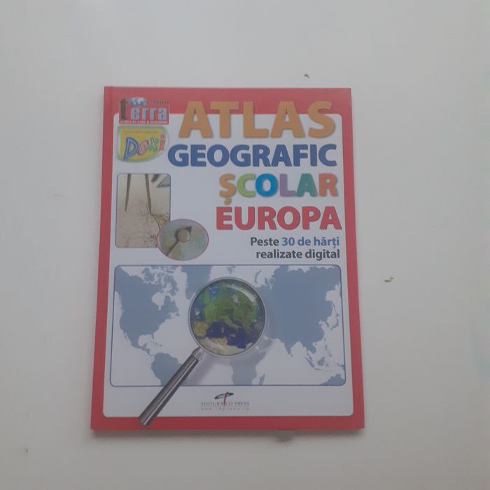 VAND Cartea Atlas Geografic Școl Europa