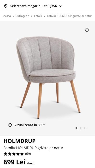 Fotoliu / scaun tapitat